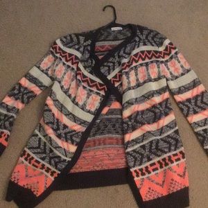 Pink,black white and grey Cardigan